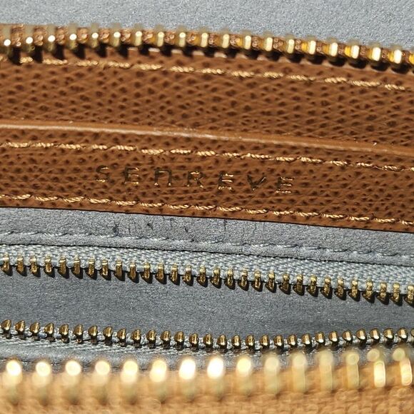 Senreve Alunna  Leather Convertible Bag Shoulder Bag  Backpack Chestnut/Gold main image 6